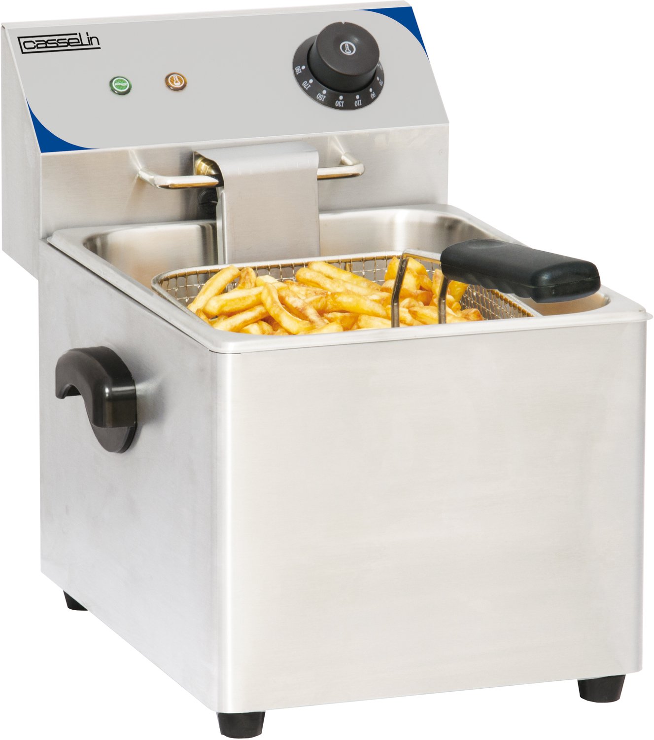 Casselin® Professionele Elektrische frituurpan | 4 Liter | 22(b) x 40(d) x 31.5(h)