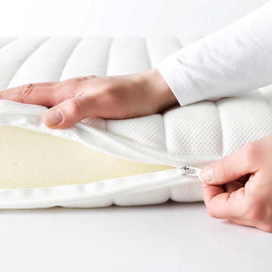 Nirwana Bedden Topper 190x220 - Topmatras - Topdekmatras- 7cm dik - HR Koudschuim - Afritsbaar en wasbaar - CertiPUR® Gecertificeerd - Medium Hardheid - Matrastopper