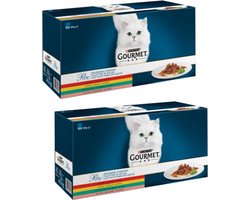 2x Gourmet Perle - Mini Filets in Saus - Kattenvoer - 60x85g