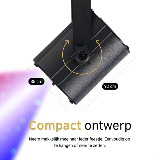 Lumière de fête Cheroy noire avec support de montage, dimensions 88 cm et 92 cm.