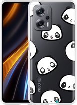 Poco X4 GT Hoesje Panda Emotions - Designed by Cazy