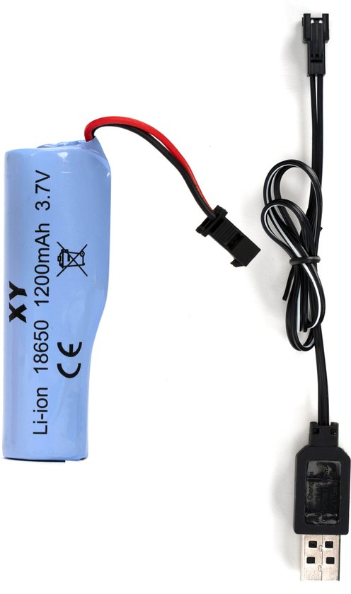 Batterie rechargeable Lithium Ion 18650 3,7 V 1200mAh - Batterie Extra pour  voiture de... | bol.com