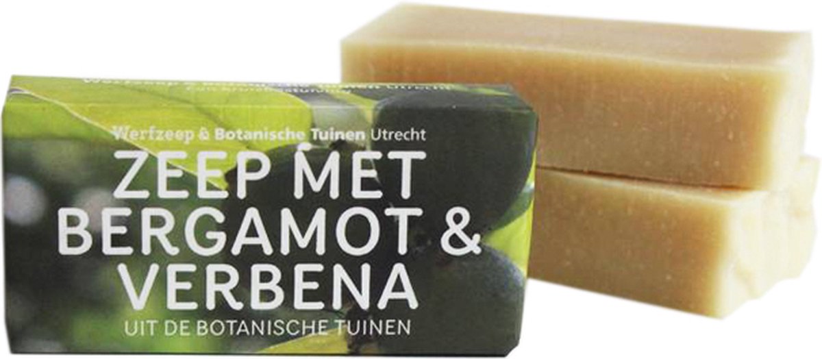 Werfzeep botanische tuinen - Bergamot & verbena – Natuurlijke zeep - Handgemaakt - Vegan zeep - 100 gram