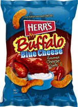 Herr's - Buffalo Blue Cheese Curls - 3x199 gram - Amerikaans Chips - Buitenlands Chips