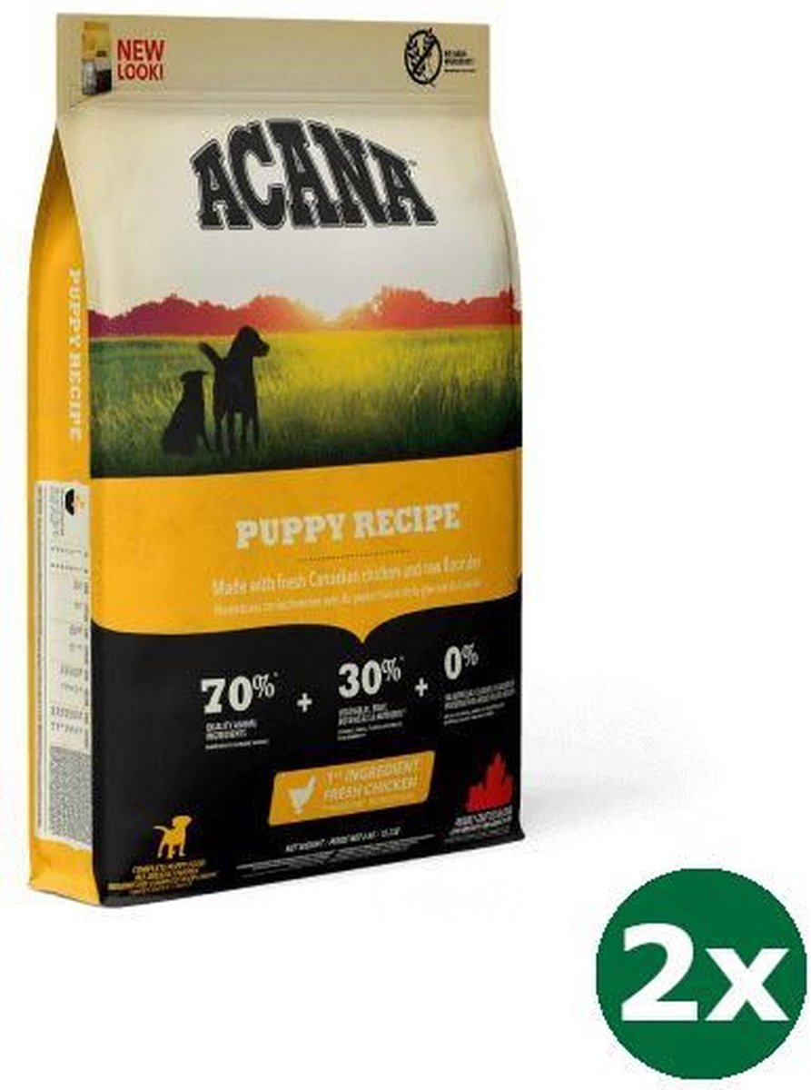2x17 kg Acana dog puppy hondenvoer