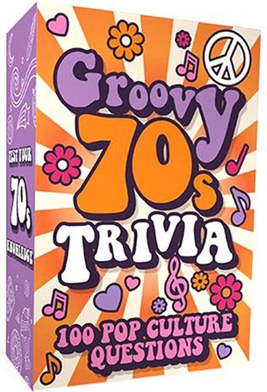 Afbeelding van het spel Gift Republic Groovy 70s Trivia - Vragen Over de Jaren 70 - 100 Trivia Vragen