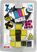 Clown Games Magic Puzzel - 24 Delig - Fidget Snake - Geel