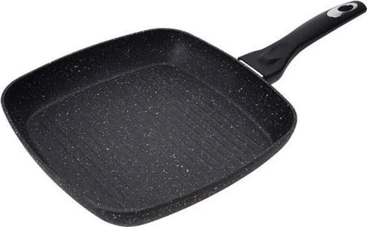 Excellent Houseware Grillpan 26x26x4.5 cm gesmeed aluminium