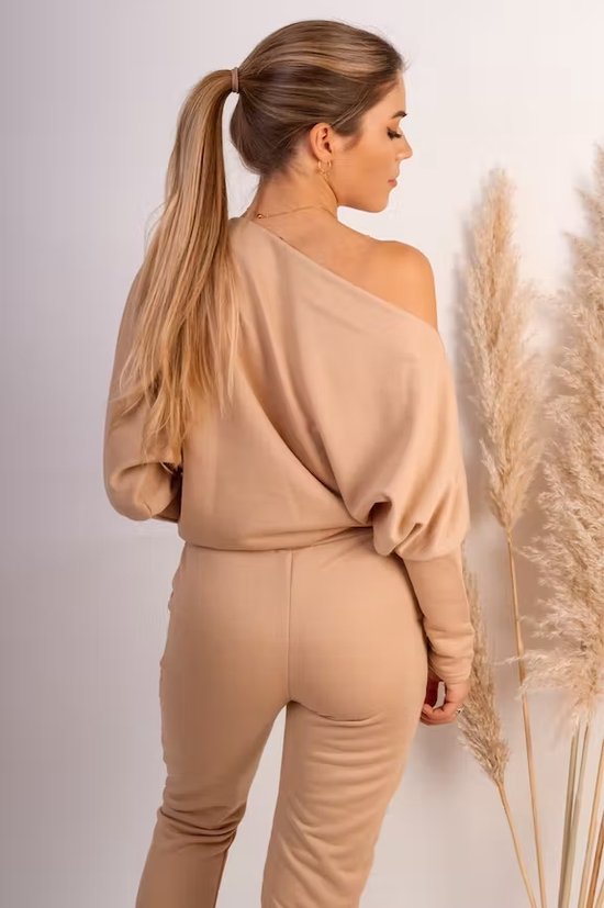 Morgenstern Huispak voor Dames Set Joggingpak Vrijetijdspak Nicki-Stof 2-delig langarm Jas Lange Broek, blauw, L