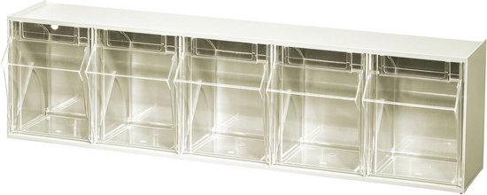 Allit 464431 Assortimentsbakken VarioPlus ProFlip (b x h x d) 600 x 240 x 200 mm Wit, Transparant 1 stuk(s)
