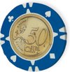 Afbeelding van het spelletje Kinky Pleasure Euro Poker Chips €0,50 Euro 25 Stuks Zwart MP027-005