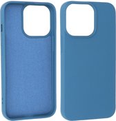 Fashion Backcover Telefoonhoesje - Color Hoesje - Geschikt voor iPhone 14 Pro - Navy