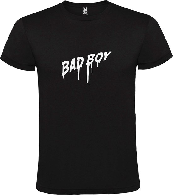 Zwart T-Shirt met “ BadBoy “ afbeelding Wit Size M