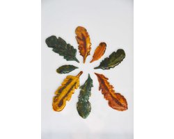 Kulav - glaskunst - schilderij - bladeren