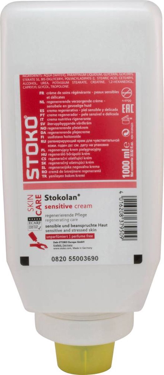 SC Johnson Professional StokolanÂ® sensitive Huidcrème 1000 ml 99037949 1 stuk(s)