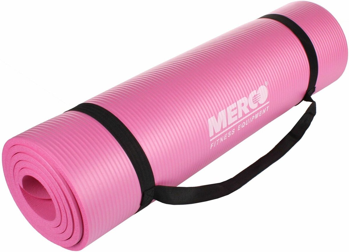 Merco - Yogamat - NBR 10 Fitness mat - met draagriem - Rose
