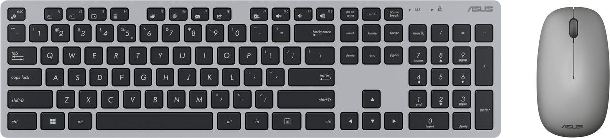 ASUS W5000 toetsenbord Inclusief muis RF Draadloos Grijs