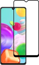 Smartphonica Samsung Galaxy A41 full cover tempered glass screenprotector van gehard glas met afgeronde hoeken geschikt voor Samsung Galaxy A41