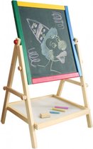 Marionette - Houten Kruitbord & Whiteboard in 1 - Tekenborden - Krijtborden - Inclusief stiften en krijt
