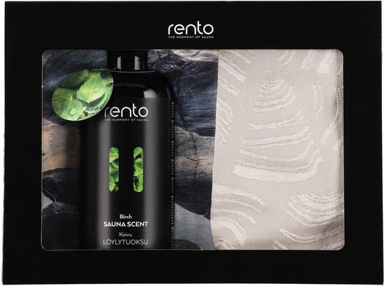 Rento Sauna Giftset - Berken + doek