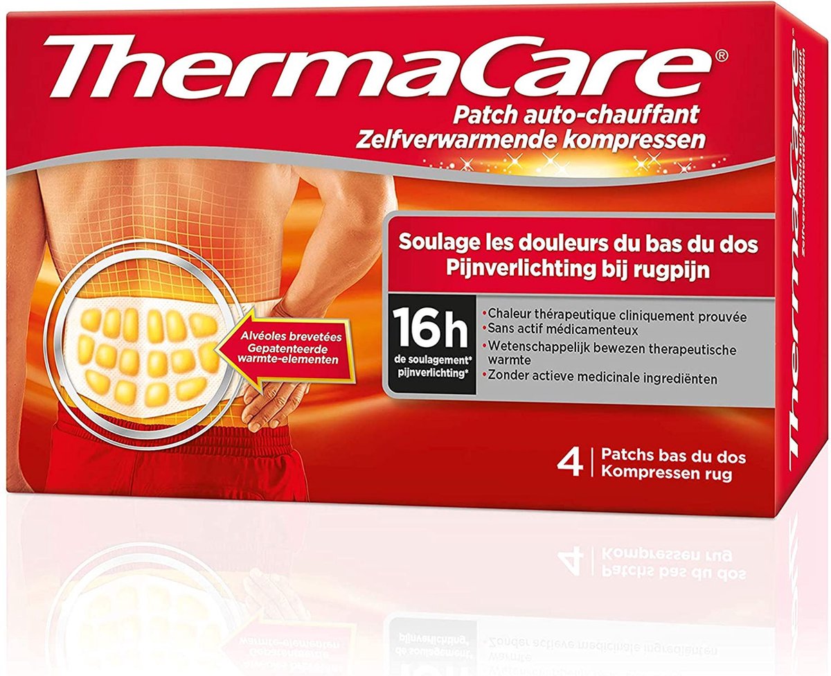 Goedkoopste ThermaCare Warmtepleisters Rugpijn 4 stuks