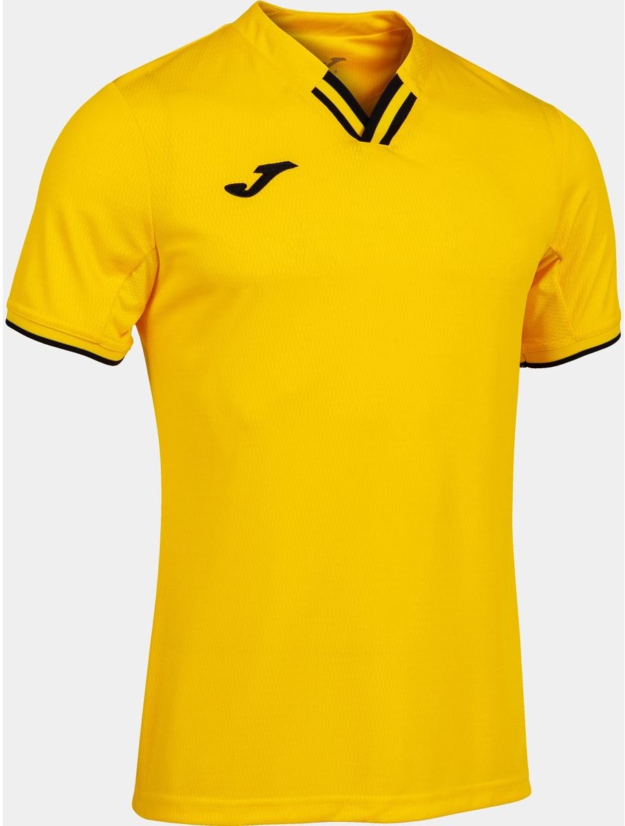Joma Toletum IV Shirt Korte Mouw Kinderen - Geel / Zwart | Maat: 140