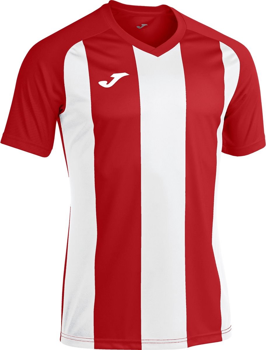 Joma Pisa II Shirt Korte Mouw Kinderen - Rood / Wit | Maat: 152
