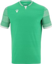 Macron Tureis Shirt Korte Mouw Kinderen - Groen / Wit | Maat: 128