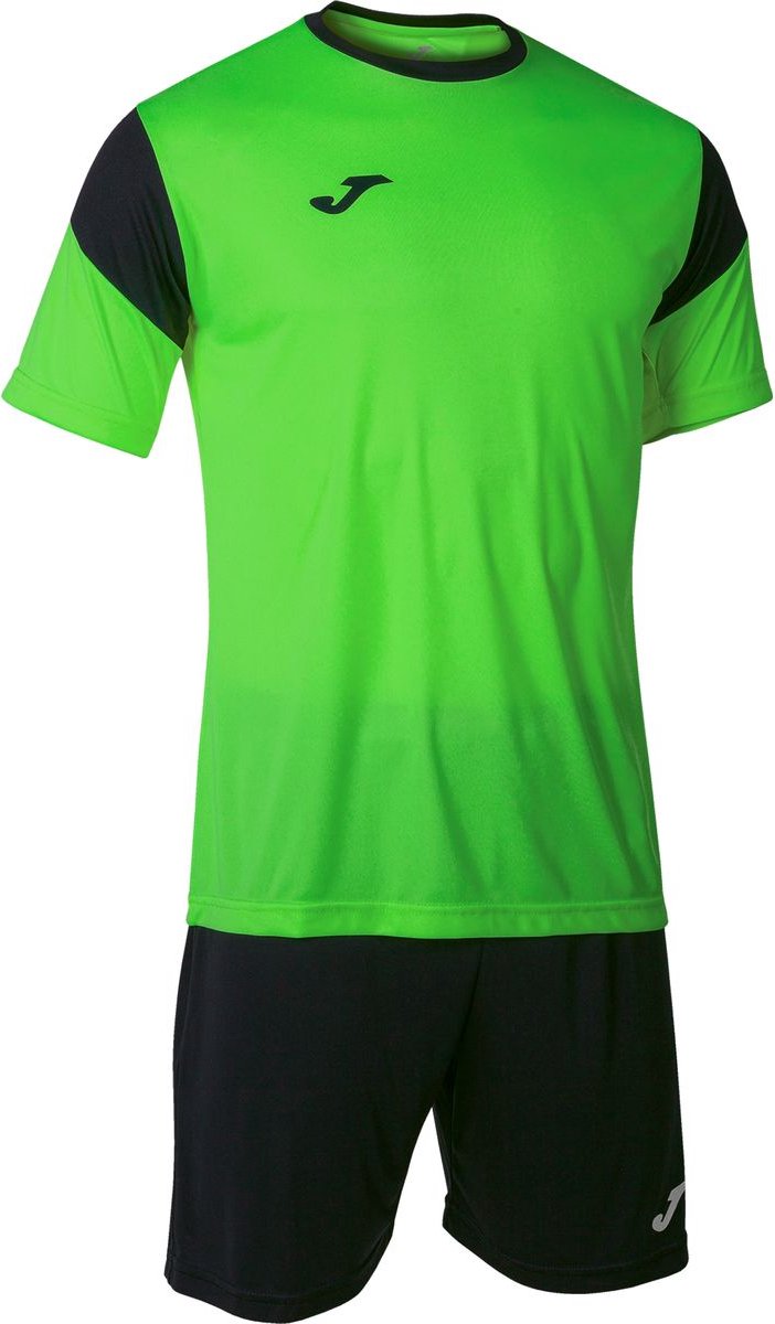 Joma Phoenix Voetbalset Korte Mouw Heren - Fluo Groen / Zwart | Maat: S
