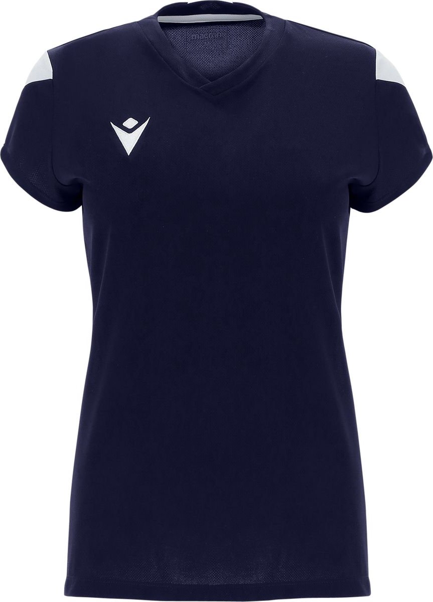 Macron Oxygen Shirt Korte Mouw Dames - Marine / Wit | Maat: M