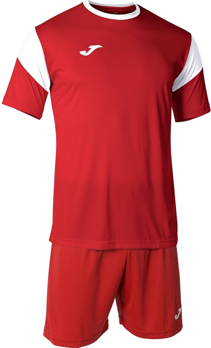 Joma Phoenix Voetbalset Korte Mouw Kinderen - Rood / Wit | Maat: 128