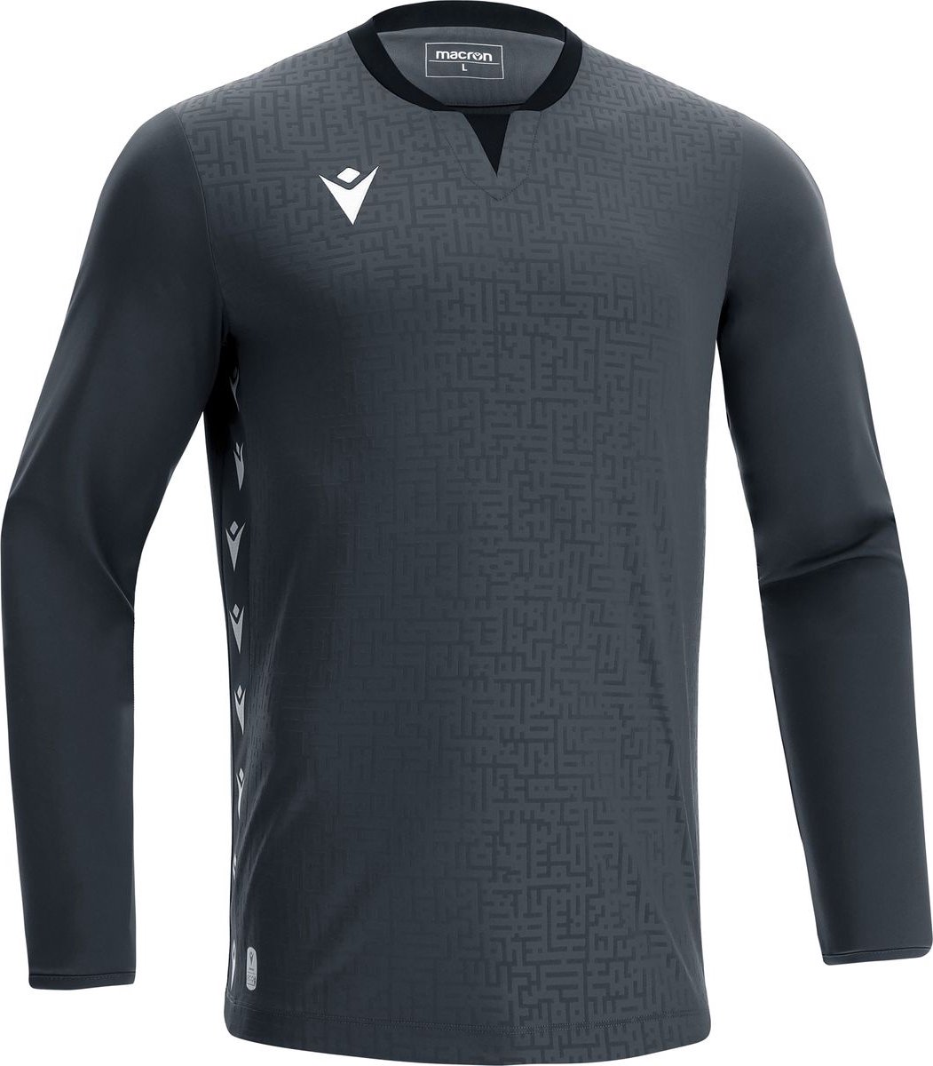 Macron Cygnus Keepershirt Lange Mouw Heren - Antraciet / Zwart | Maat: XL