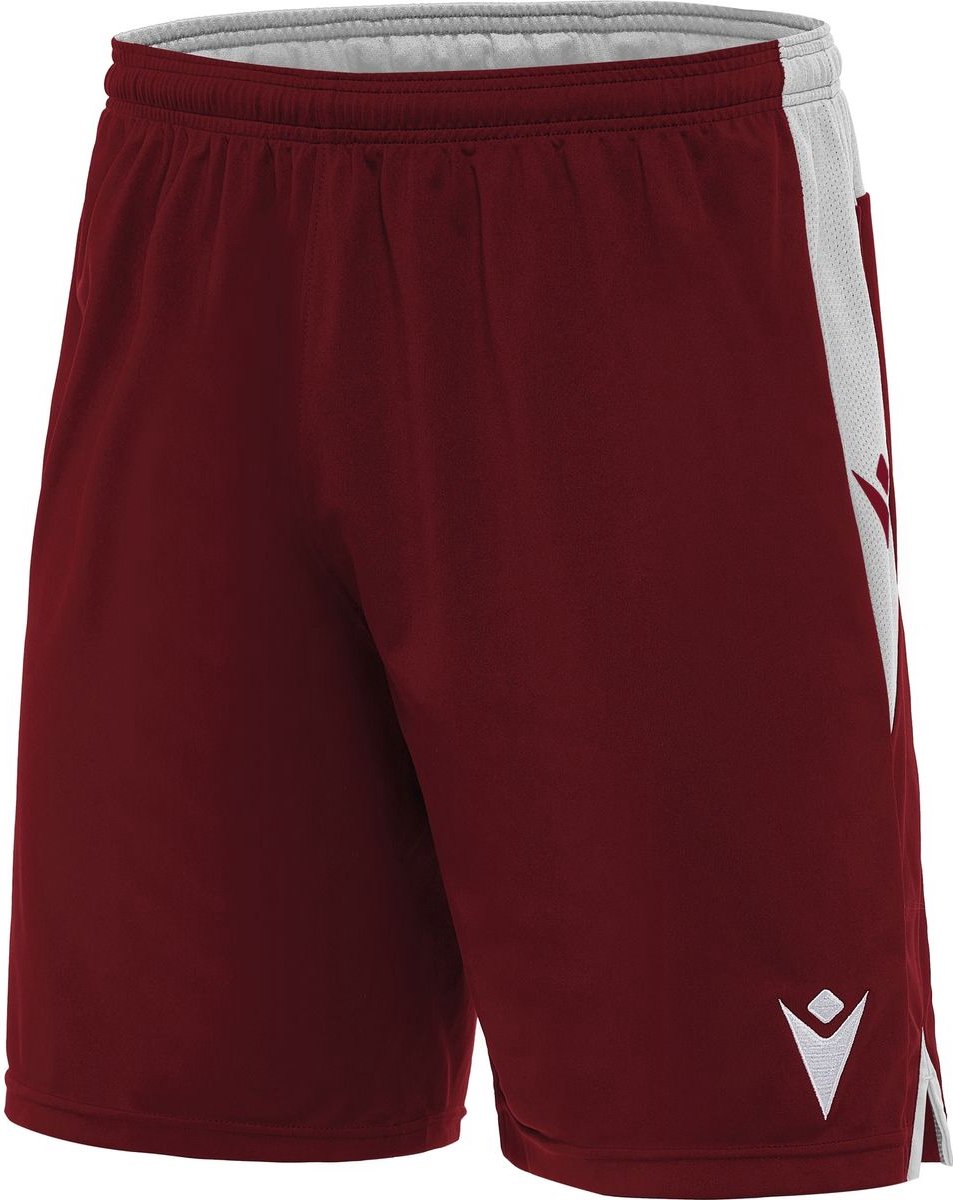 Macron Tempel Short Heren - Bordeaux / Wit | Maat: XXL