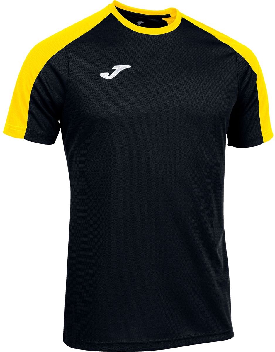Joma Eco-Championship Shirt Korte Mouw Heren - Zwart / Geel | Maat: 2XL