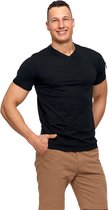Heren katoen T-shirt ​​ PREMIUM LINE- zwart- KORTING- SALE M