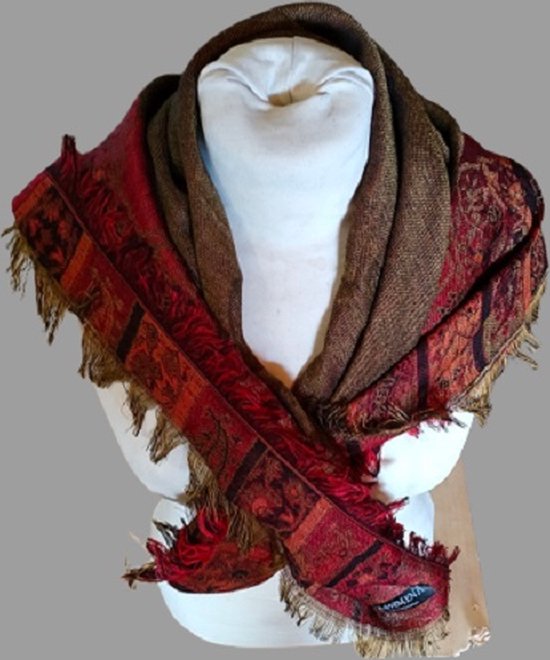 sjaal hoofddoek bandana damesmode omslagdoek rood dames pashmina sjaal vierkant