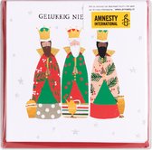 3 Pakjes kerstkaarten Amnesty Kerst Drie Koningen,  8-delig