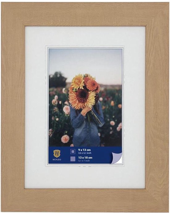 Cadre photo - Henzo - Dahlia - Format photo 13x18 cm - Beige