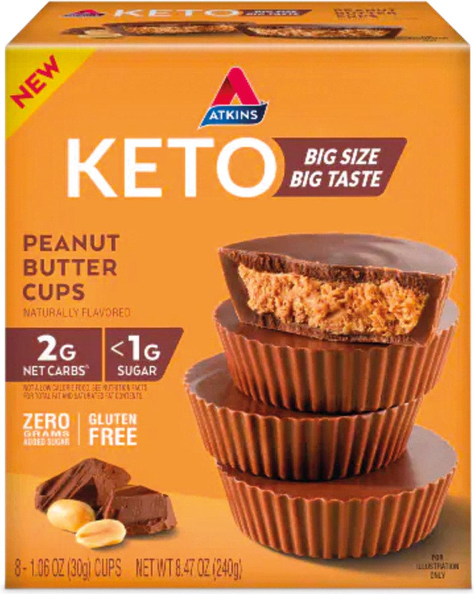 Atkins | Keto | Peanut Butter Cups | 8 x 30 gram