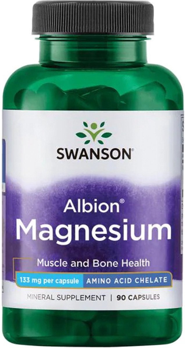 Goedkoopste Swanson Albion Chelated Magnesium 133MG (90 Caps
