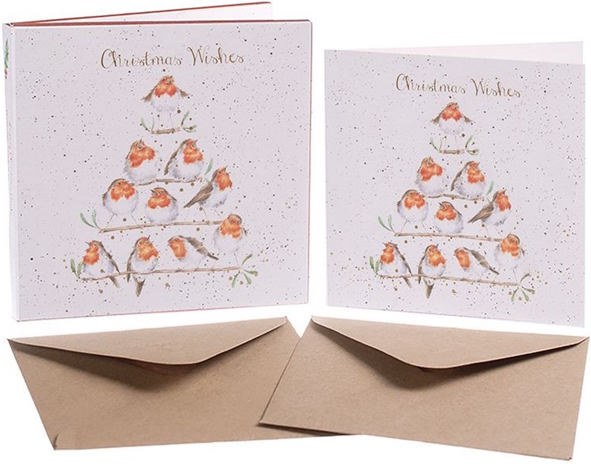 Set Wenskaarten - Holly Jolly Christmas