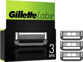 Gillette Labs Avec Barre Exfoliante Et Lames De Rasoir Chauffées - 3 Recharges