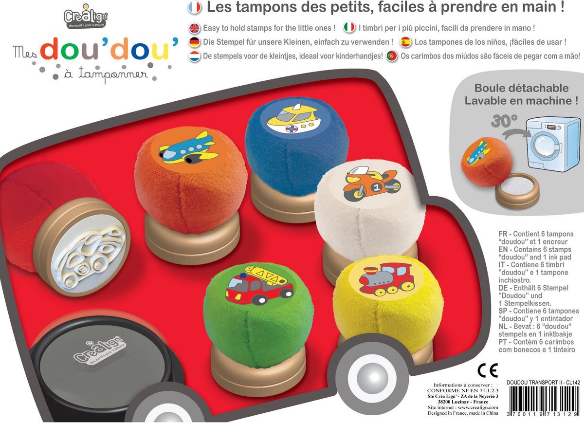 Créa Lign Kit Éducatif Tampons Euros – Billets Et Pièces Pour Apprendre à Compter Et Calculer En S'Amusant