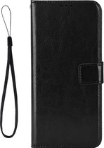 Mobigear Telefoonhoesje geschikt voor HONOR X7 Hoesje | Mobigear Wallet Bookcase Portemonnee | Pasjeshouder voor 3 Pasjes | Telefoonhoesje voor Pinpas / OV Kaart / Rijbewijs - Zwart