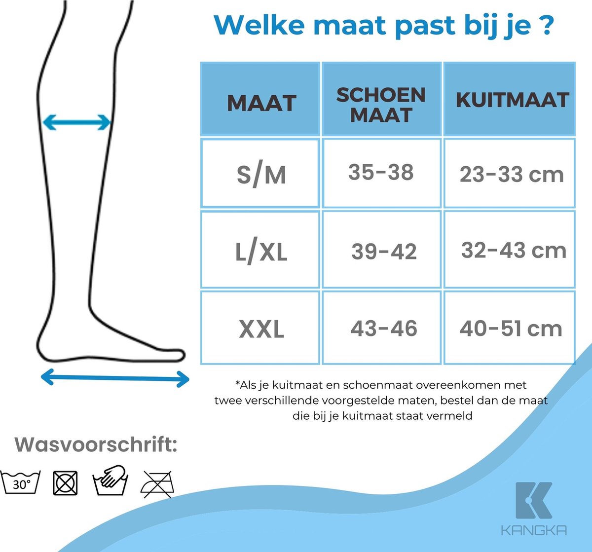 KANGKA Compressiekousen Maat 39-42 (L/XL) - Steunkousen - Compressie sokken  voor... | bol