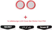 Rood- Wit (Glow in the dark) - Thumbstick Grips (PS4/XboxOne)