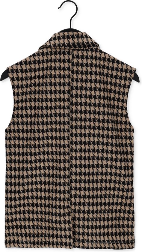 Gilet De Golf FootJoy DryJoys Pied De Poule Marron - Taille XL - 1/2 Zip Col Snap