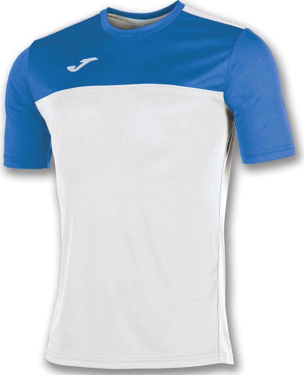 Joma Winner Shirt Korte Mouw Heren - Wit / Royal | Maat: 2XL-3XL