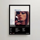 Taylor Swift Poster - Midnights Album Cover Poster - Taylor Swift LP - A3 - Taylor Swift Merch - Muziek