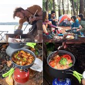 Camping kookgerei set - Outdoor kookgerei set -  voor kamperen wandelen picknick reizen – duurzaam
